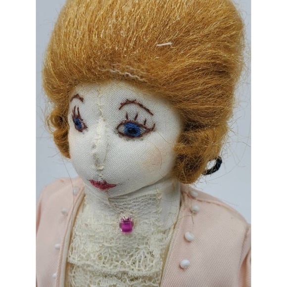 Ornate handmade 12" dolls. These dolls are signed by the artist Myrna - Picture 3 of 8